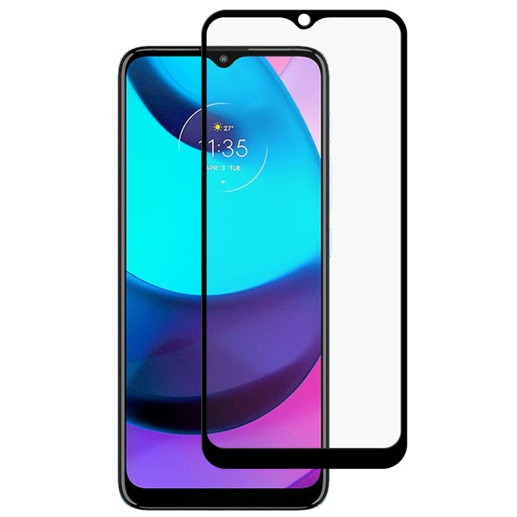 For Motorola Moto E20 Full Glue Full Screen Tempered Glass Film