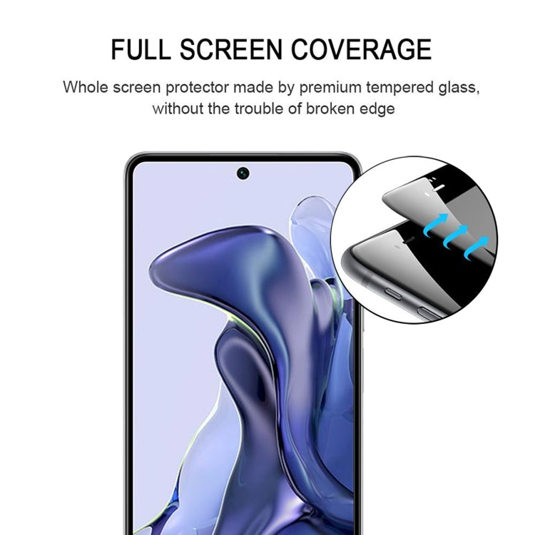 For Xiaomi Mi 11T / 11T Pro 25 PCS Full Glue Full Screen Tempered Glass Film