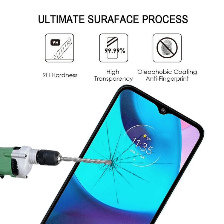 For Motorola Moto E20 25 PCS Full Glue Full Screen Tempered Glass Film