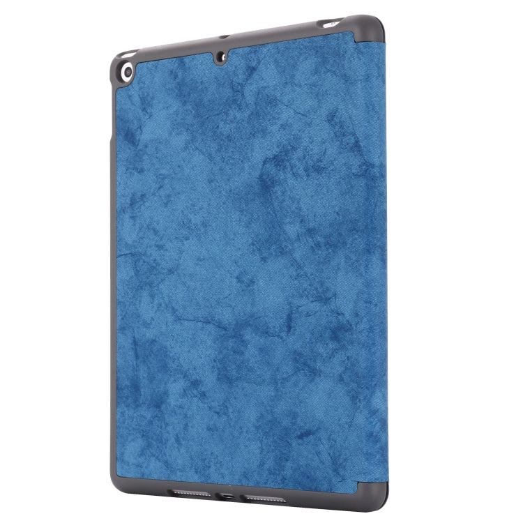 For iPad 10.2 2021 / 2020 / 2019 GEBEI Cloth Texture Horizontal Flip Protective Case with Holder