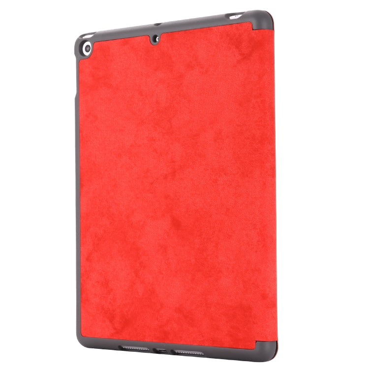 For iPad 10.2 2021 / 2020 / 2019 GEBEI Cloth Texture Horizontal Flip Protective Case with Holder