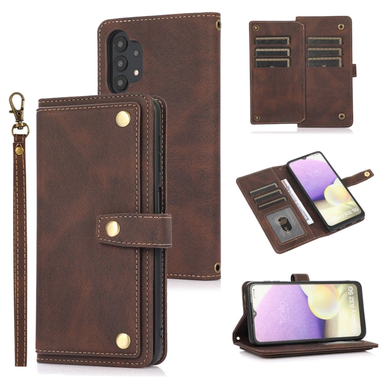 For Samsung Galaxy A32 5G PU + TPU Horizontal Flip Leather Case with Holder & Card Slot & Wallet & Lanyard