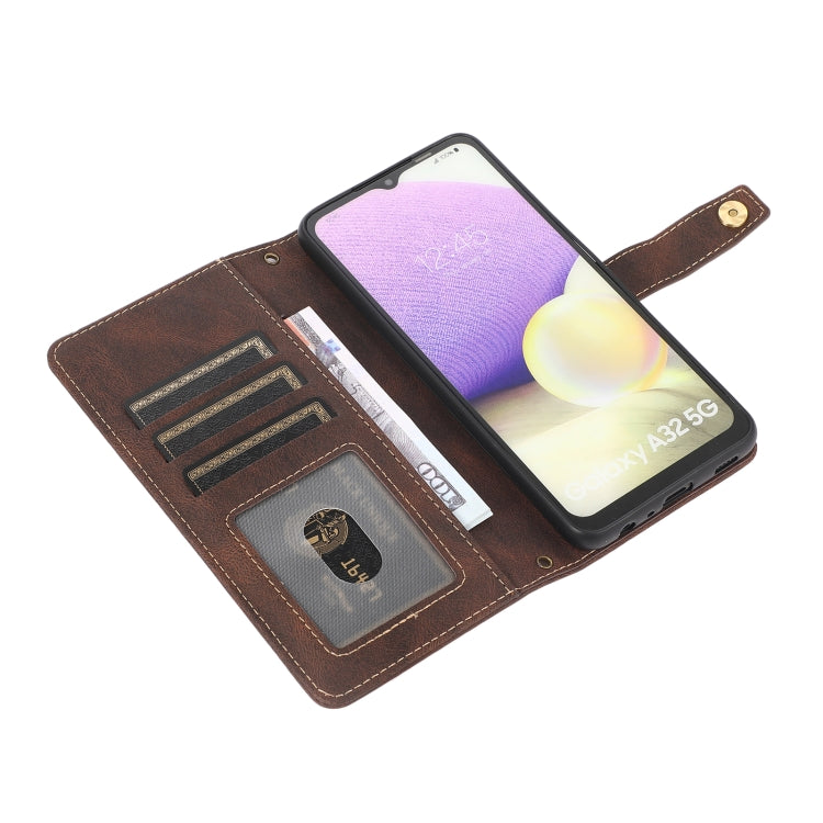 For Samsung Galaxy A32 5G PU + TPU Horizontal Flip Leather Case with Holder & Card Slot & Wallet & Lanyard