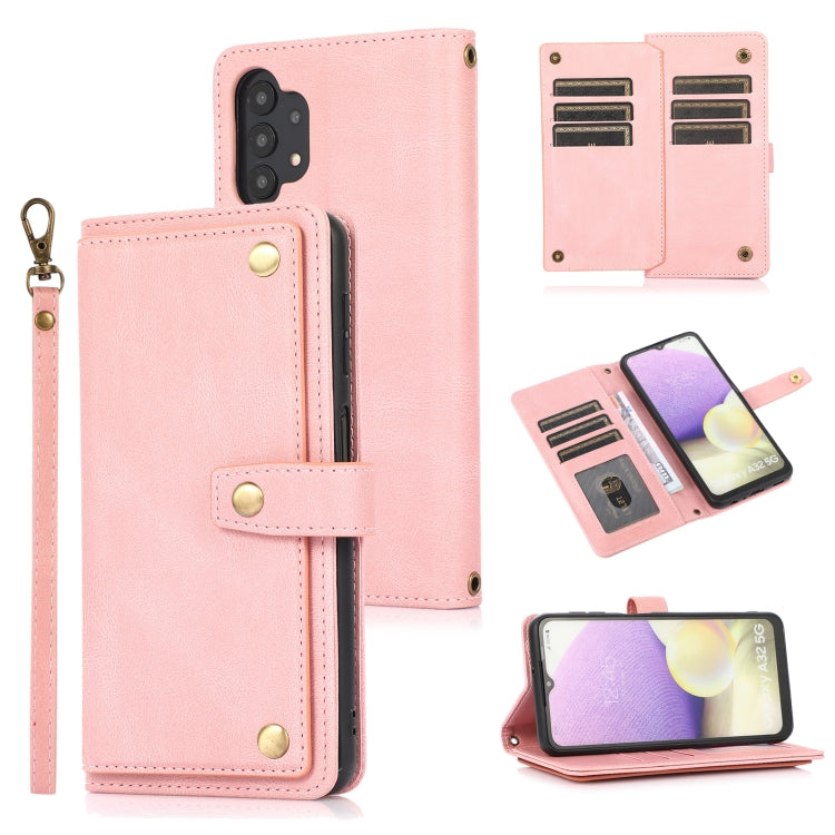 For Samsung Galaxy A32 5G PU + TPU Horizontal Flip Leather Case with Holder & Card Slot & Wallet & Lanyard