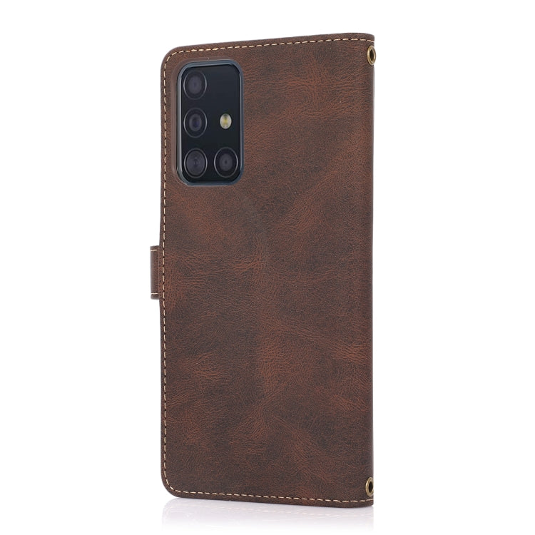 For Samsung Galaxy A51 4G PU + TPU Horizontal Flip Leather Case with Holder & Card Slot & Wallet & Lanyard