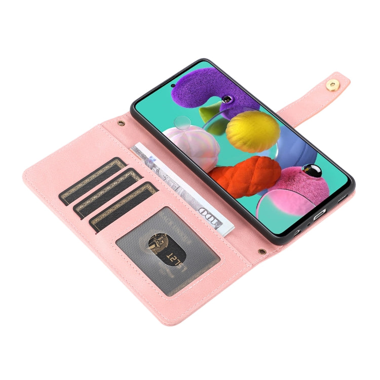 For Samsung Galaxy A51 4G PU + TPU Horizontal Flip Leather Case with Holder & Card Slot & Wallet & Lanyard