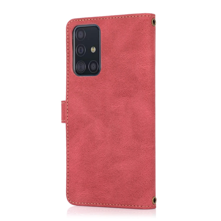 For Samsung Galaxy A51 4G PU + TPU Horizontal Flip Leather Case with Holder & Card Slot & Wallet & Lanyard