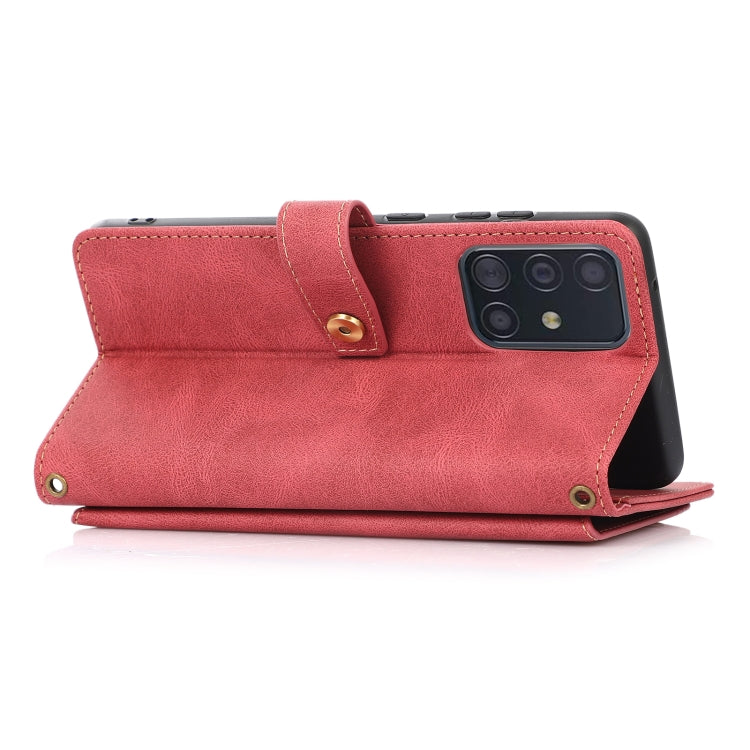 For Samsung Galaxy A51 4G PU + TPU Horizontal Flip Leather Case with Holder & Card Slot & Wallet & Lanyard