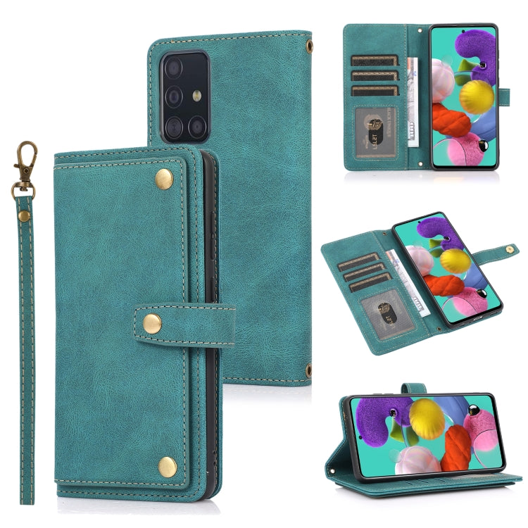 For Samsung Galaxy A51 4G PU + TPU Horizontal Flip Leather Case with Holder & Card Slot & Wallet & Lanyard