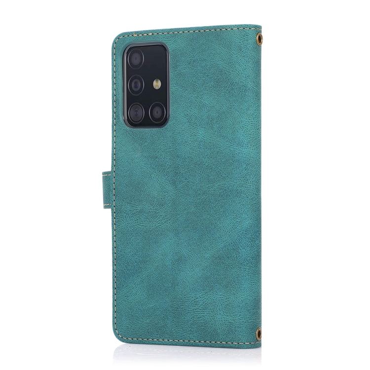 For Samsung Galaxy A51 4G PU + TPU Horizontal Flip Leather Case with Holder & Card Slot & Wallet & Lanyard