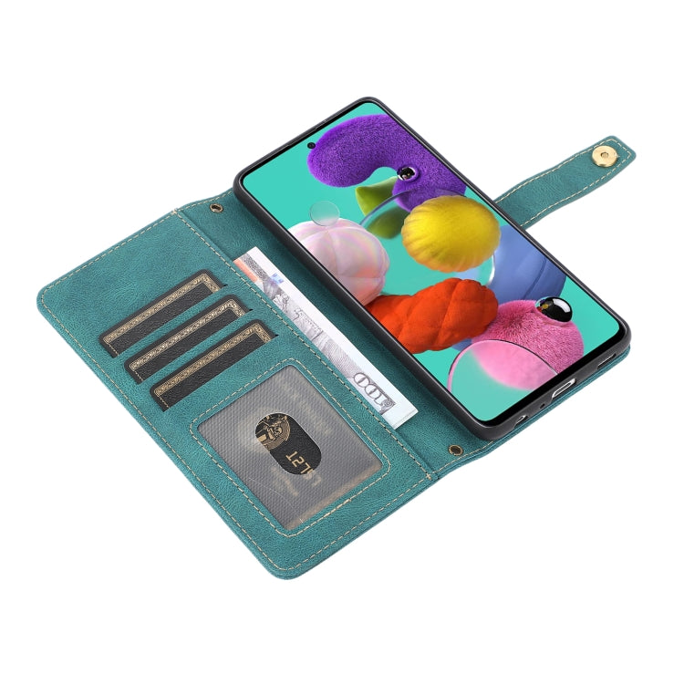 For Samsung Galaxy A51 4G PU + TPU Horizontal Flip Leather Case with Holder & Card Slot & Wallet & Lanyard