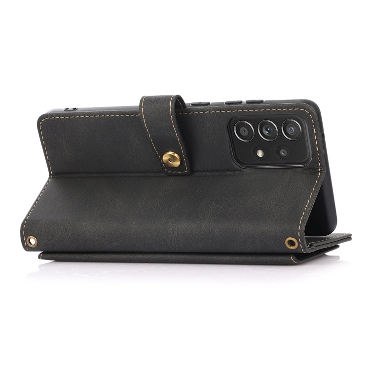 For Samsung Galaxy A52 5G / 4G PU + TPU Horizontal Flip Leather Case with Holder & Card Slot & Wallet & Lanyard