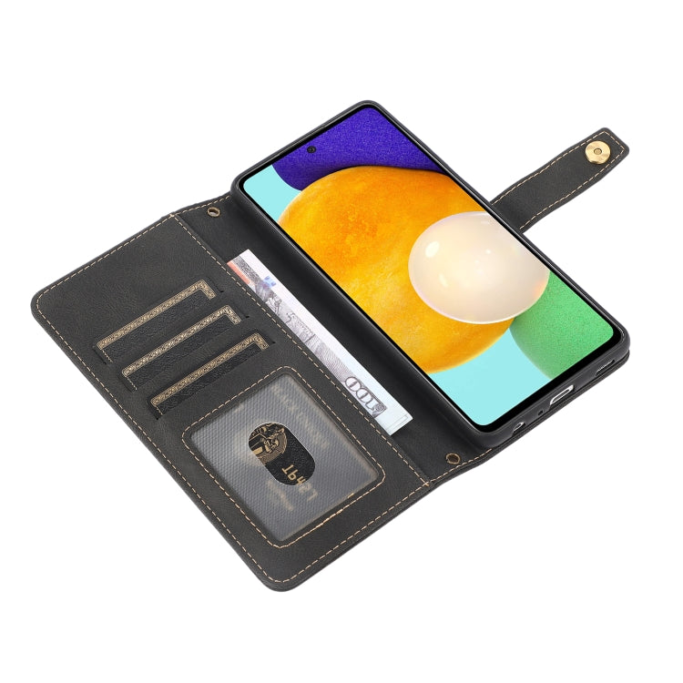 For Samsung Galaxy A52 5G / 4G PU + TPU Horizontal Flip Leather Case with Holder & Card Slot & Wallet & Lanyard