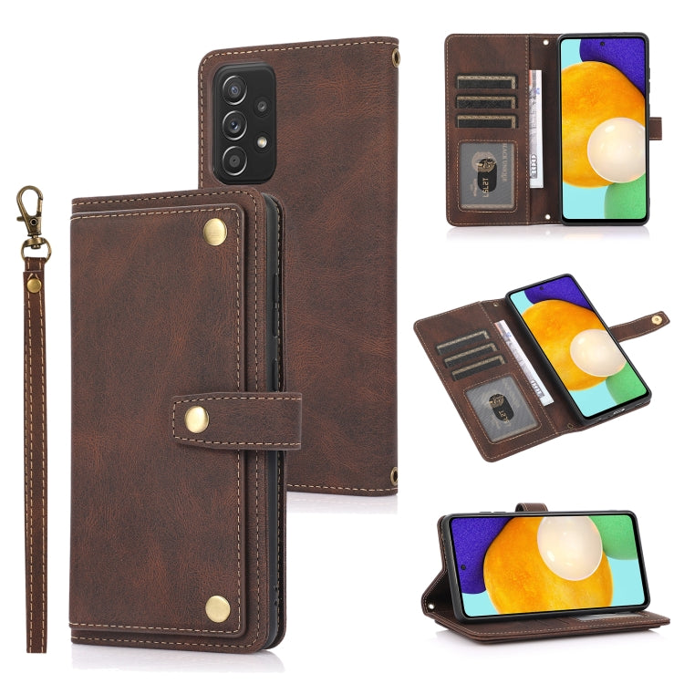 For Samsung Galaxy A52 5G / 4G PU + TPU Horizontal Flip Leather Case with Holder & Card Slot & Wallet & Lanyard