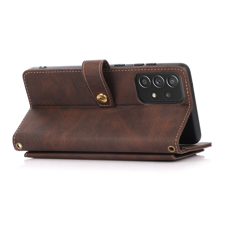 For Samsung Galaxy A52 5G / 4G PU + TPU Horizontal Flip Leather Case with Holder & Card Slot & Wallet & Lanyard