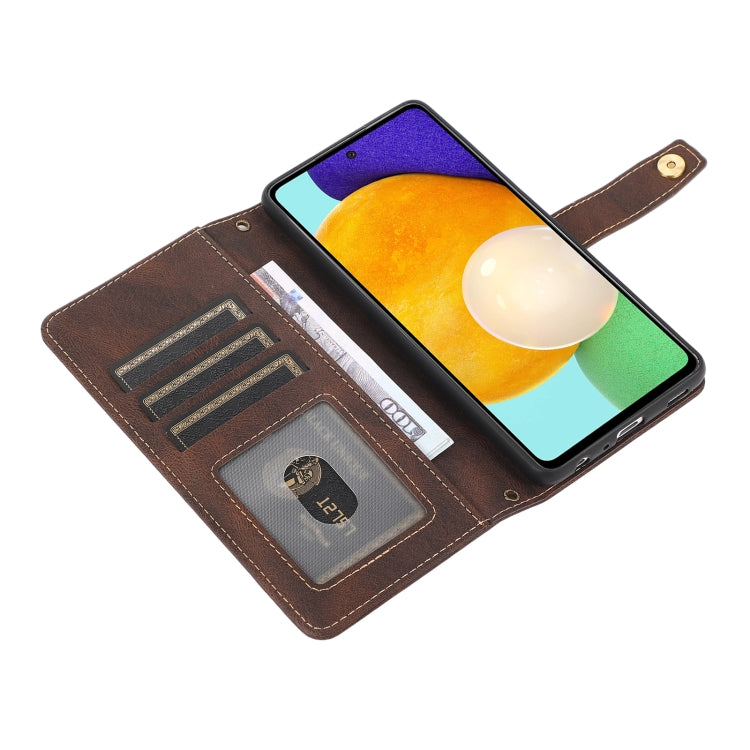 For Samsung Galaxy A52 5G / 4G PU + TPU Horizontal Flip Leather Case with Holder & Card Slot & Wallet & Lanyard