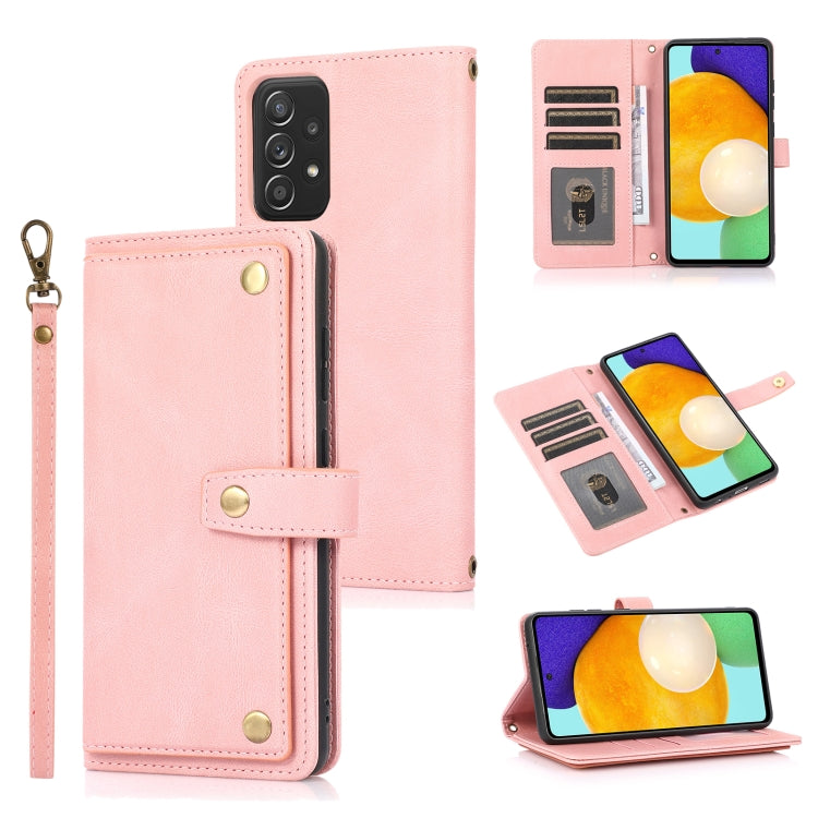 For Samsung Galaxy A52 5G / 4G PU + TPU Horizontal Flip Leather Case with Holder & Card Slot & Wallet & Lanyard