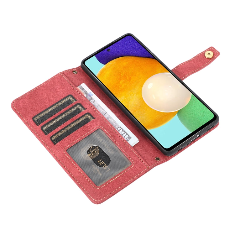 For Samsung Galaxy A52 5G / 4G PU + TPU Horizontal Flip Leather Case with Holder & Card Slot & Wallet & Lanyard