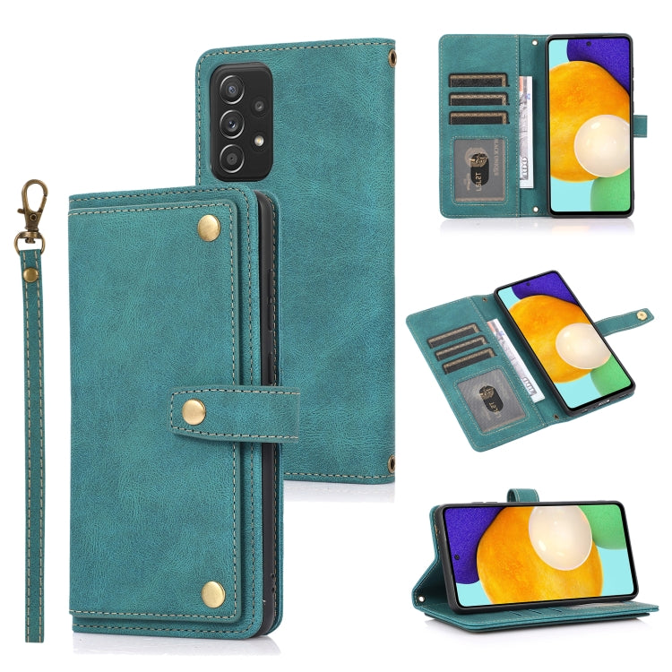 For Samsung Galaxy A52 5G / 4G PU + TPU Horizontal Flip Leather Case with Holder & Card Slot & Wallet & Lanyard