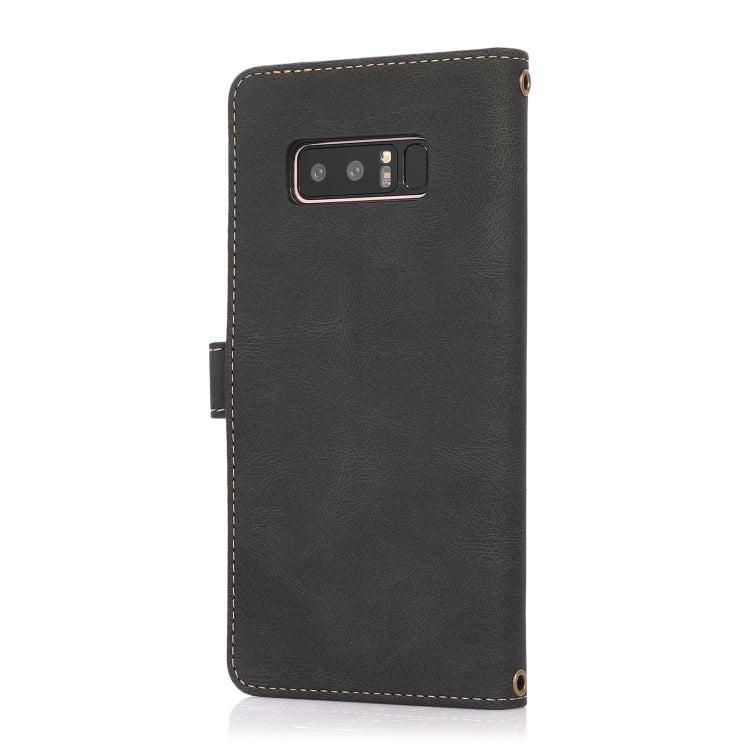 For Samsung Galaxy Note8 PU + TPU Horizontal Flip Leather Case with Holder & Card Slot & Wallet & Lanyard