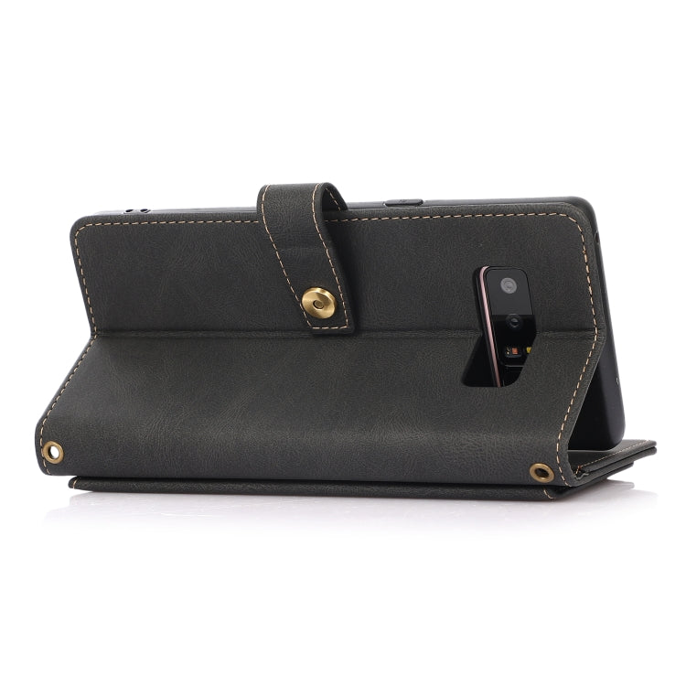 For Samsung Galaxy Note8 PU + TPU Horizontal Flip Leather Case with Holder & Card Slot & Wallet & Lanyard