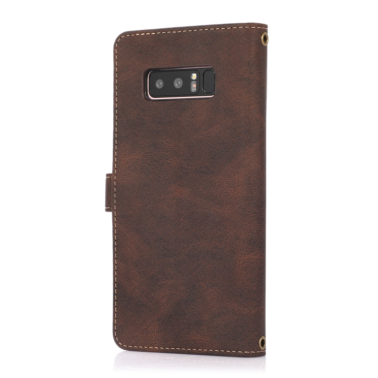 For Samsung Galaxy Note8 PU + TPU Horizontal Flip Leather Case with Holder & Card Slot & Wallet & Lanyard