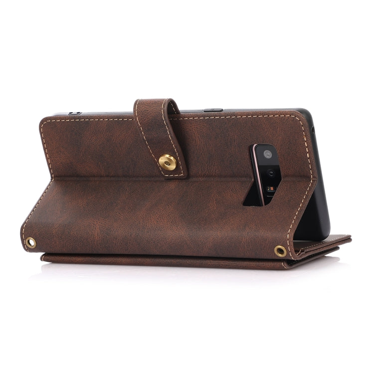 For Samsung Galaxy Note8 PU + TPU Horizontal Flip Leather Case with Holder & Card Slot & Wallet & Lanyard