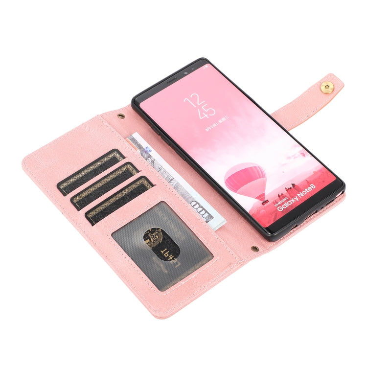 For Samsung Galaxy Note8 PU + TPU Horizontal Flip Leather Case with Holder & Card Slot & Wallet & Lanyard