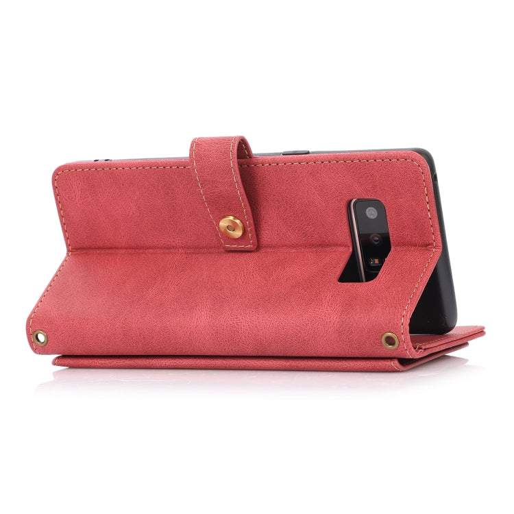 For Samsung Galaxy Note8 PU + TPU Horizontal Flip Leather Case with Holder & Card Slot & Wallet & Lanyard