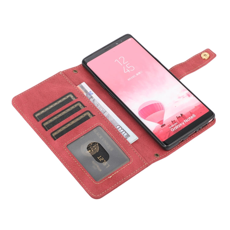 For Samsung Galaxy Note8 PU + TPU Horizontal Flip Leather Case with Holder & Card Slot & Wallet & Lanyard