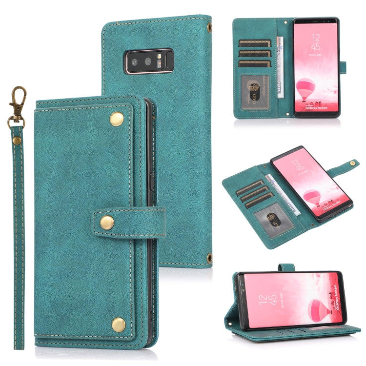 For Samsung Galaxy Note8 PU + TPU Horizontal Flip Leather Case with Holder & Card Slot & Wallet & Lanyard