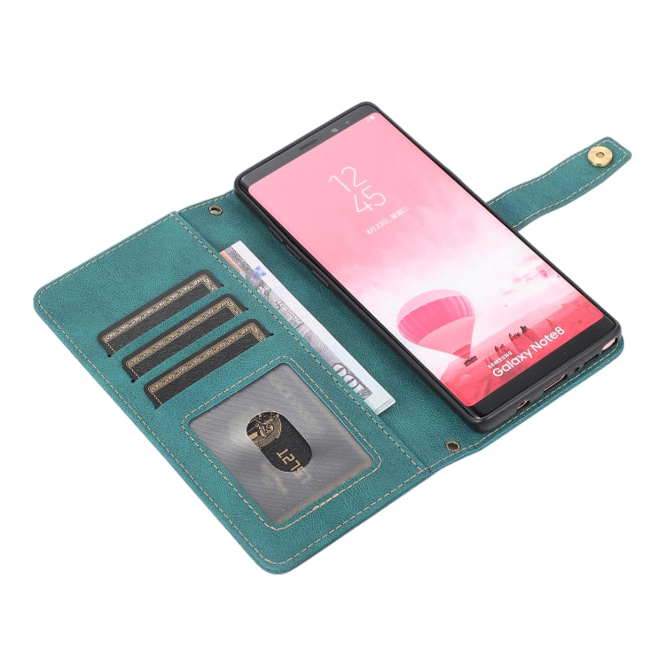 For Samsung Galaxy Note8 PU + TPU Horizontal Flip Leather Case with Holder & Card Slot & Wallet & Lanyard