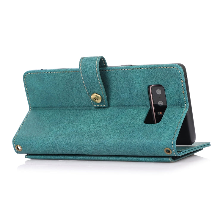For Samsung Galaxy Note8 PU + TPU Horizontal Flip Leather Case with Holder & Card Slot & Wallet & Lanyard