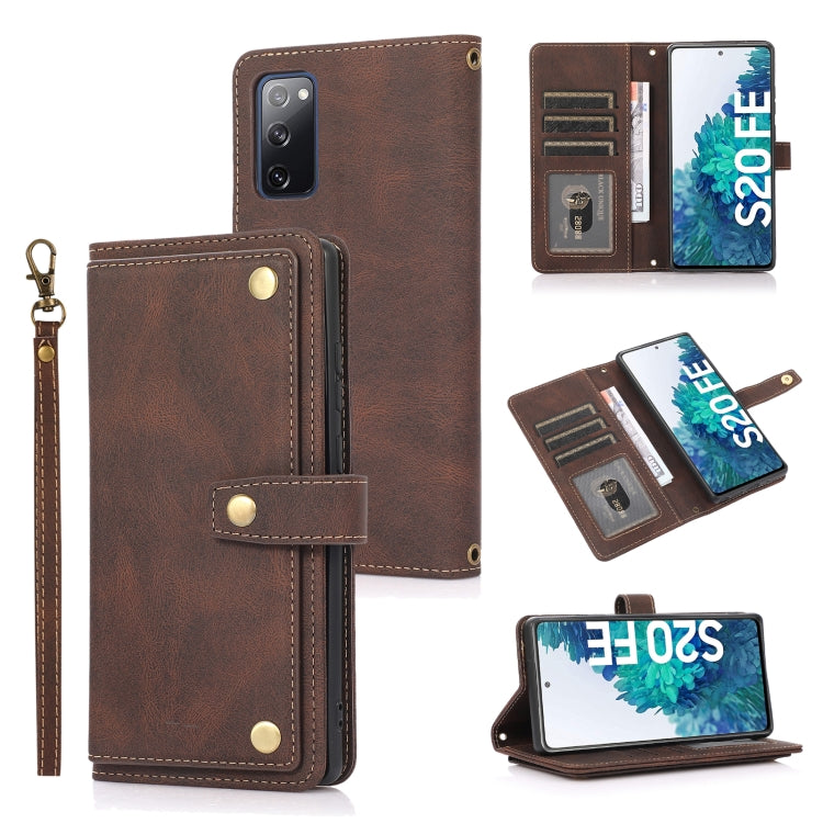 For Samsung Galaxy S20 FE PU + TPU Horizontal Flip Leather Case with Holder & Card Slot & Wallet & Lanyard