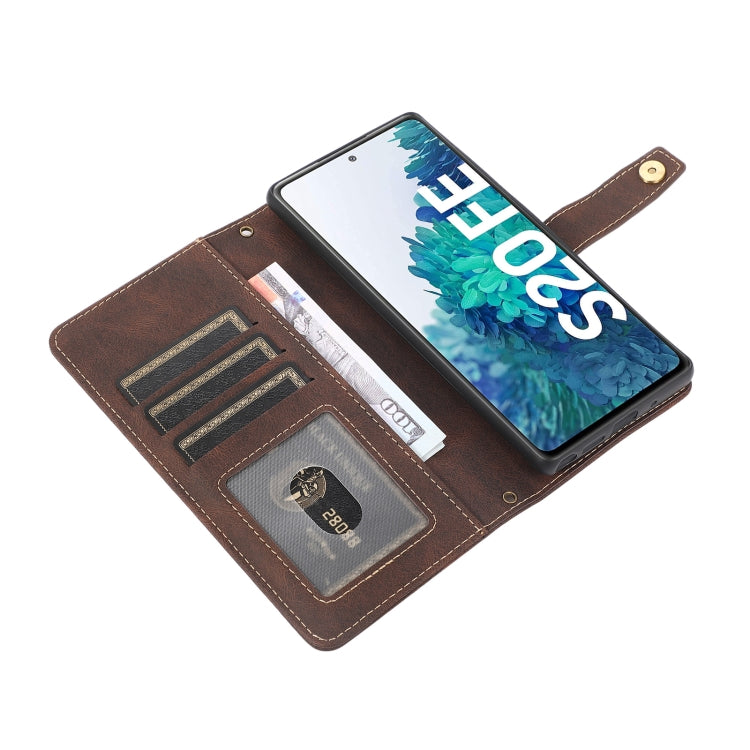 For Samsung Galaxy S20 FE PU + TPU Horizontal Flip Leather Case with Holder & Card Slot & Wallet & Lanyard