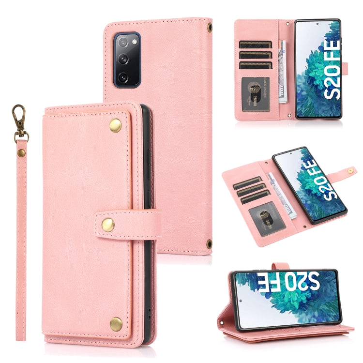 For Samsung Galaxy S20 FE PU + TPU Horizontal Flip Leather Case with Holder & Card Slot & Wallet & Lanyard