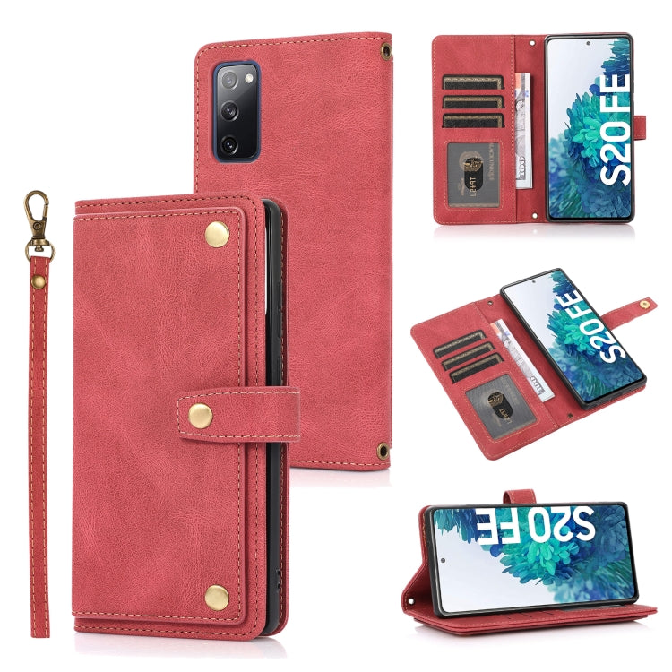 For Samsung Galaxy S20 FE PU + TPU Horizontal Flip Leather Case with Holder & Card Slot & Wallet & Lanyard