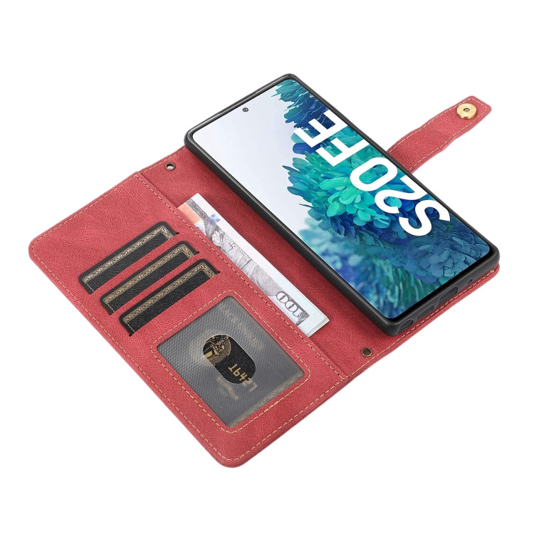 For Samsung Galaxy S20 FE PU + TPU Horizontal Flip Leather Case with Holder & Card Slot & Wallet & Lanyard