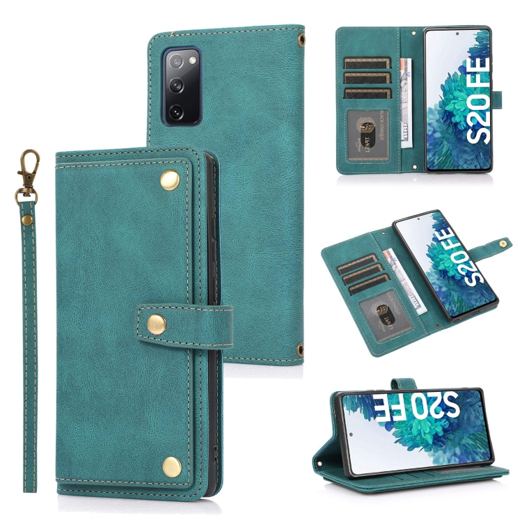 For Samsung Galaxy S20 FE PU + TPU Horizontal Flip Leather Case with Holder & Card Slot & Wallet & Lanyard