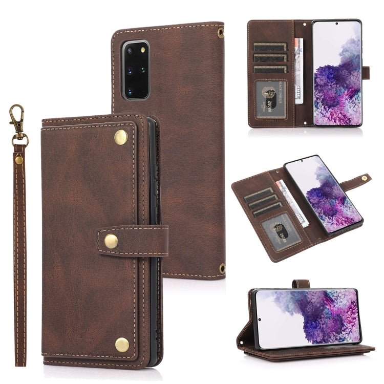 For Samsung Galaxy S20+ PU + TPU Horizontal Flip Leather Case with Holder & Card Slot & Wallet & Lanyard