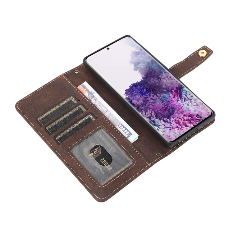 For Samsung Galaxy S20+ PU + TPU Horizontal Flip Leather Case with Holder & Card Slot & Wallet & Lanyard
