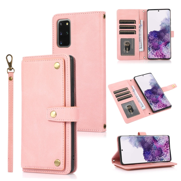 For Samsung Galaxy S20+ PU + TPU Horizontal Flip Leather Case with Holder & Card Slot & Wallet & Lanyard