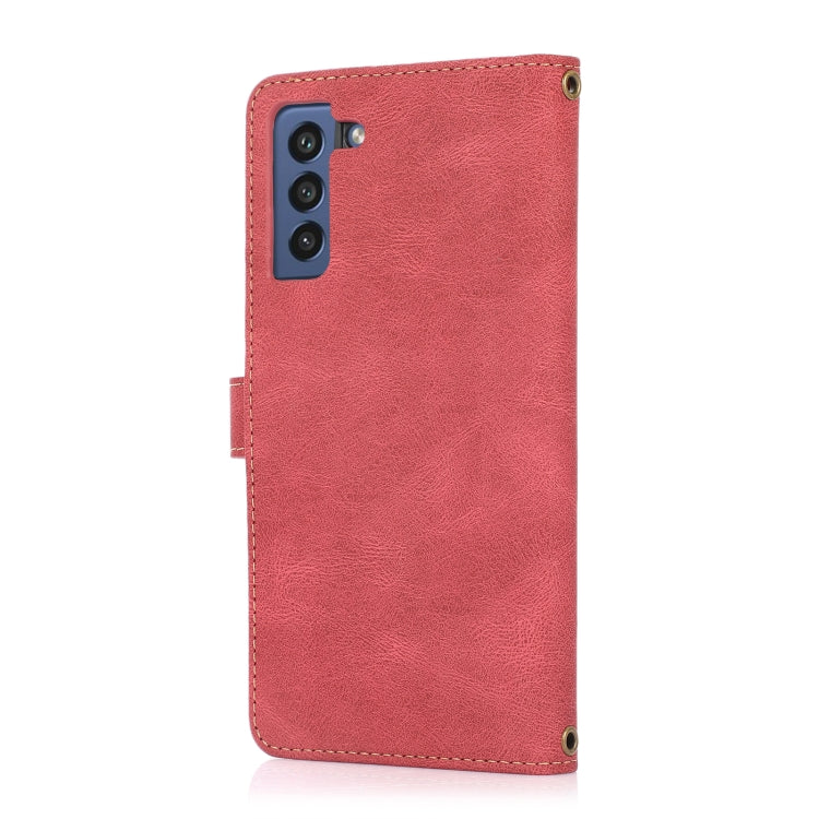 For Samsung Galaxy S21 FE 5G PU + TPU Horizontal Flip Leather Case with Holder & Card Slot & Wallet & Lanyard