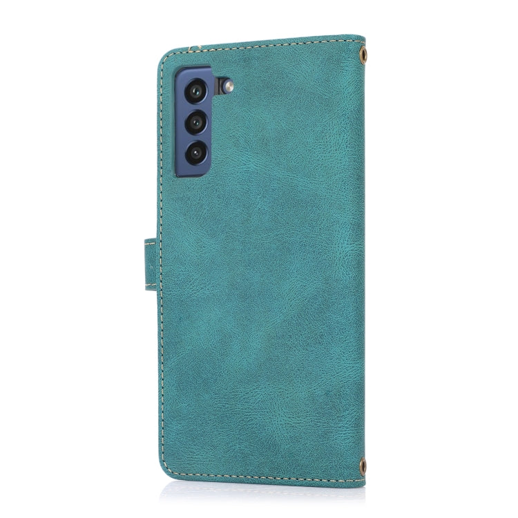 For Samsung Galaxy S21 FE 5G PU + TPU Horizontal Flip Leather Case with Holder & Card Slot & Wallet & Lanyard