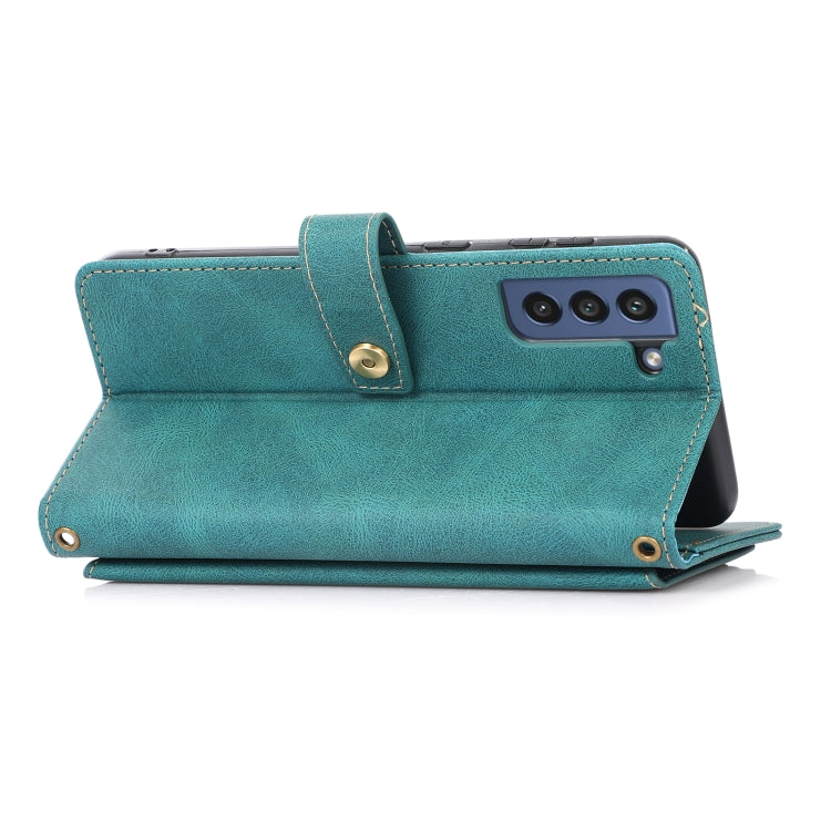 For Samsung Galaxy S21 FE 5G PU + TPU Horizontal Flip Leather Case with Holder & Card Slot & Wallet & Lanyard