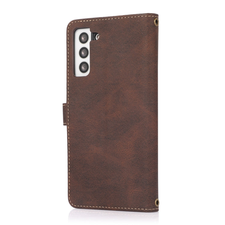 For Samsung Galaxy S21+ 5G PU + TPU Horizontal Flip Leather Case with Holder & Card Slot & Wallet & Lanyard
