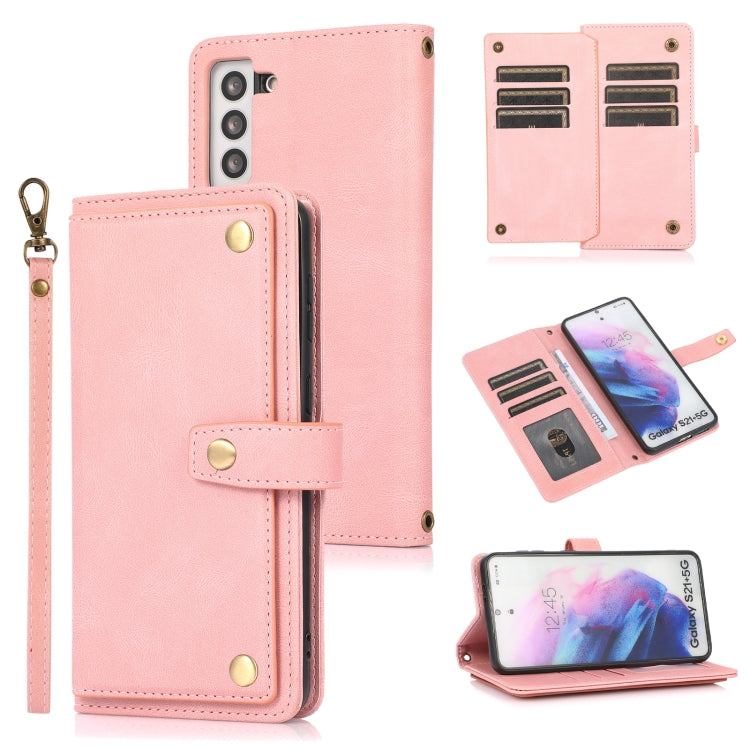 For Samsung Galaxy S21+ 5G PU + TPU Horizontal Flip Leather Case with Holder & Card Slot & Wallet & Lanyard