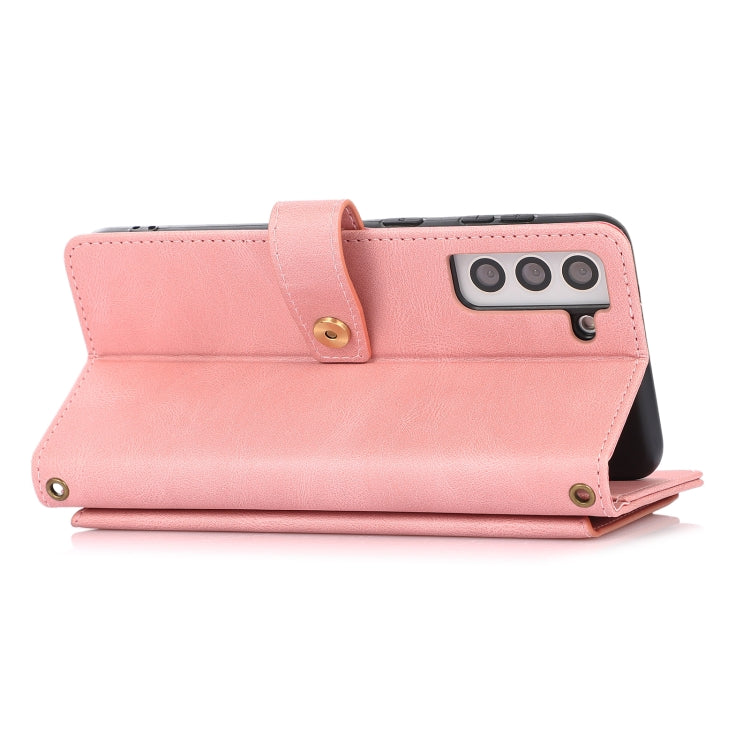 For Samsung Galaxy S21+ 5G PU + TPU Horizontal Flip Leather Case with Holder & Card Slot & Wallet & Lanyard