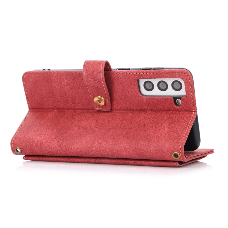For Samsung Galaxy S21+ 5G PU + TPU Horizontal Flip Leather Case with Holder & Card Slot & Wallet & Lanyard