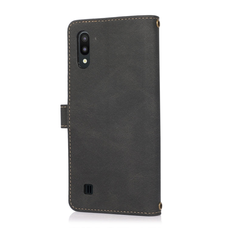 For Samsung Galaxy A10 / M10 PU + TPU Horizontal Flip Leather Case with Holder & Card Slot & Wallet & Lanyard